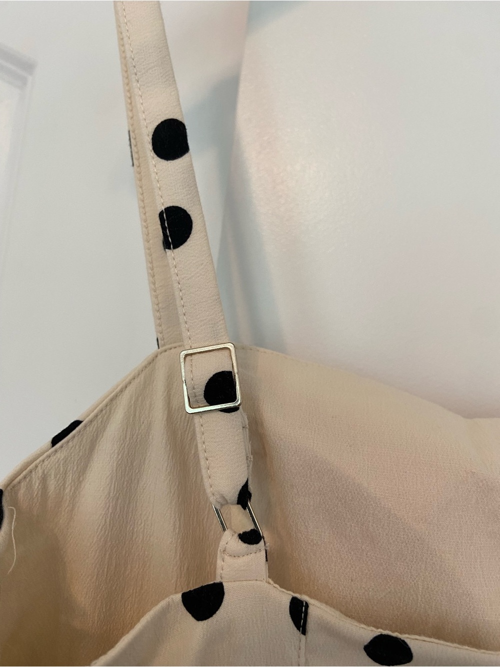 Abercrombie & Fitch Bra Free Everyday Skort Medium Cream Black Polka Dot - Picture 8 of 9